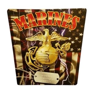 MARINES, Once a Marine Always a Marine, Metal Sign